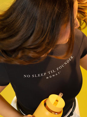 NO SLEEP TIL FOUNDER Fitted Tee Bodysuit