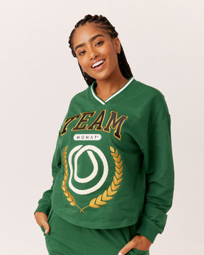 TEAM MONAT V-NECK SWEATSHIRT