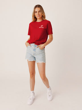 MONAT ELECTRIFY CARDINAL TEE