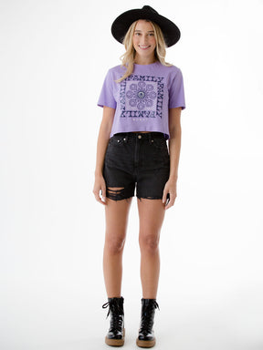 MONAT CROP GRAPHIC TEE