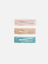 Monat Metal Hair Clips- 3PK