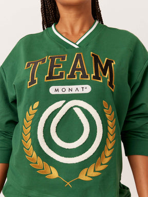 TEAM MONAT V-NECK SWEATSHIRT