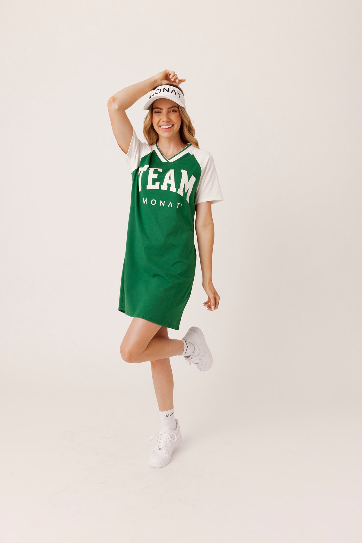TEAM MONAT V-NECK T-SHIRT DRESS