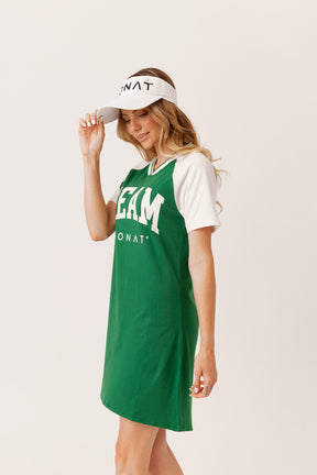TEAM MONAT V-NECK T-SHIRT DRESS