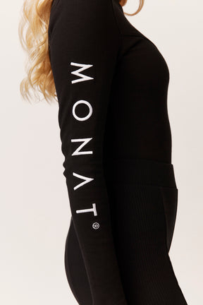 MONAT ASYMMETRIC  RIB KNIT TOP