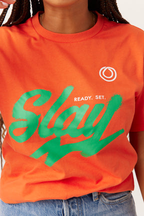 MONAT ORANGE SLAY T-SHIRT