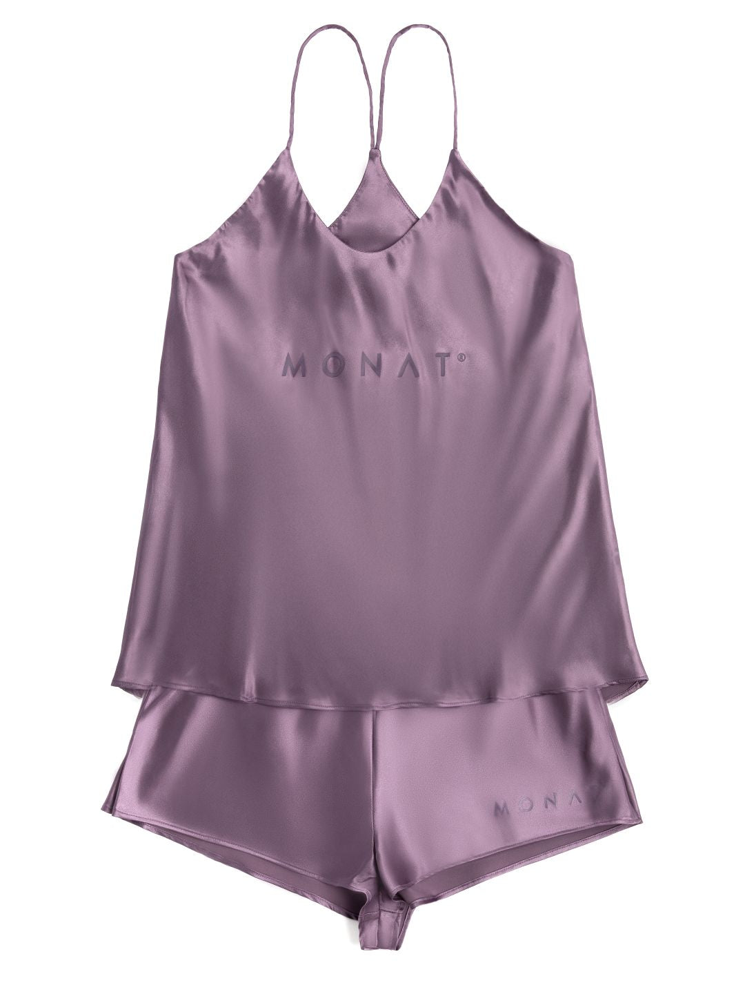 MONAT Satin Camisole Set Purple