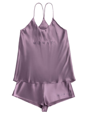 MONAT Satin Camisole Set Purple