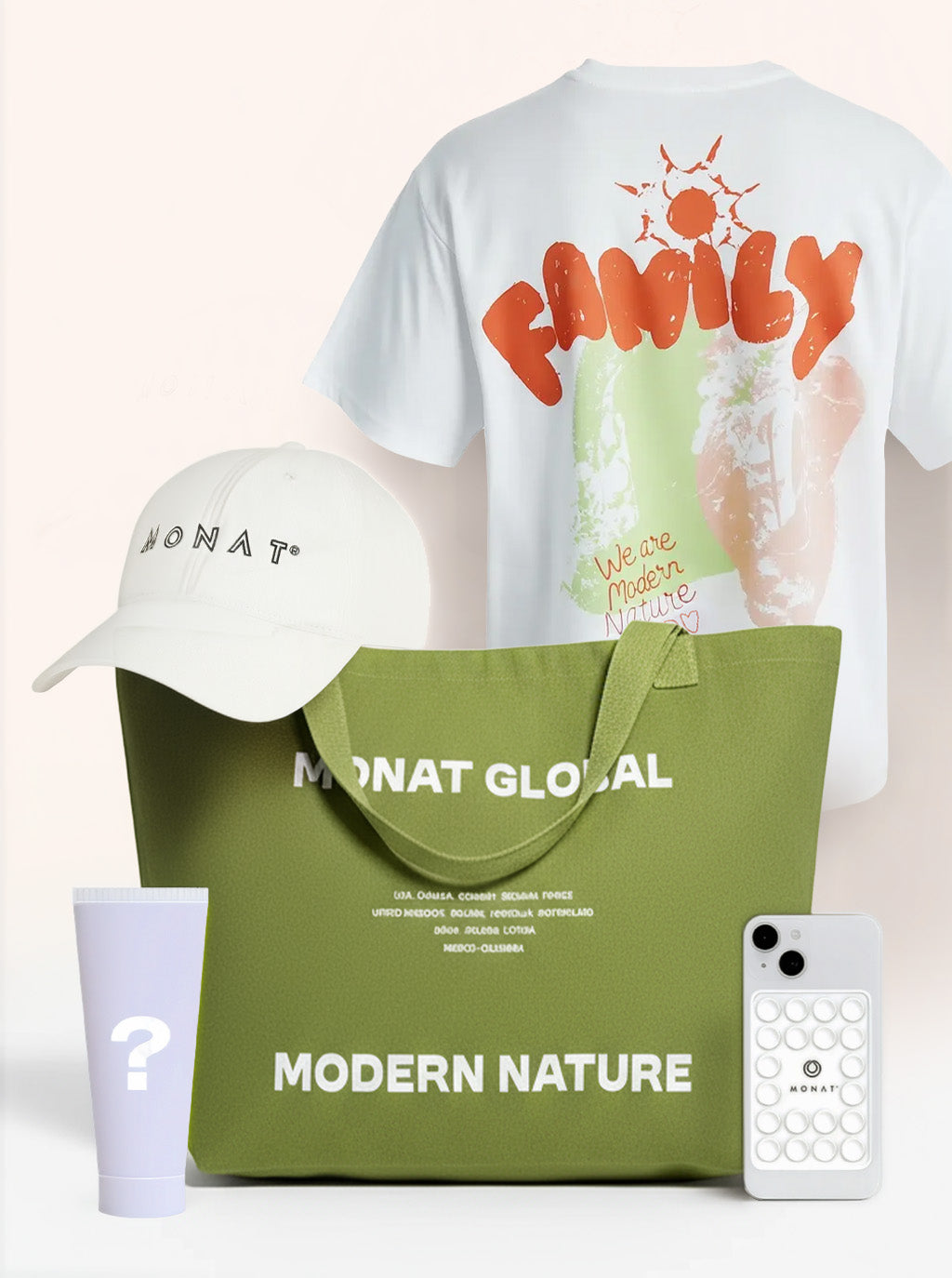 MONAT Green Tote Gift Set - 5 ITEMS