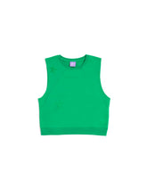 MONAT Sleeveless Tonal Stars Top Green