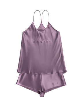 MONAT Satin Camisole Set Purple