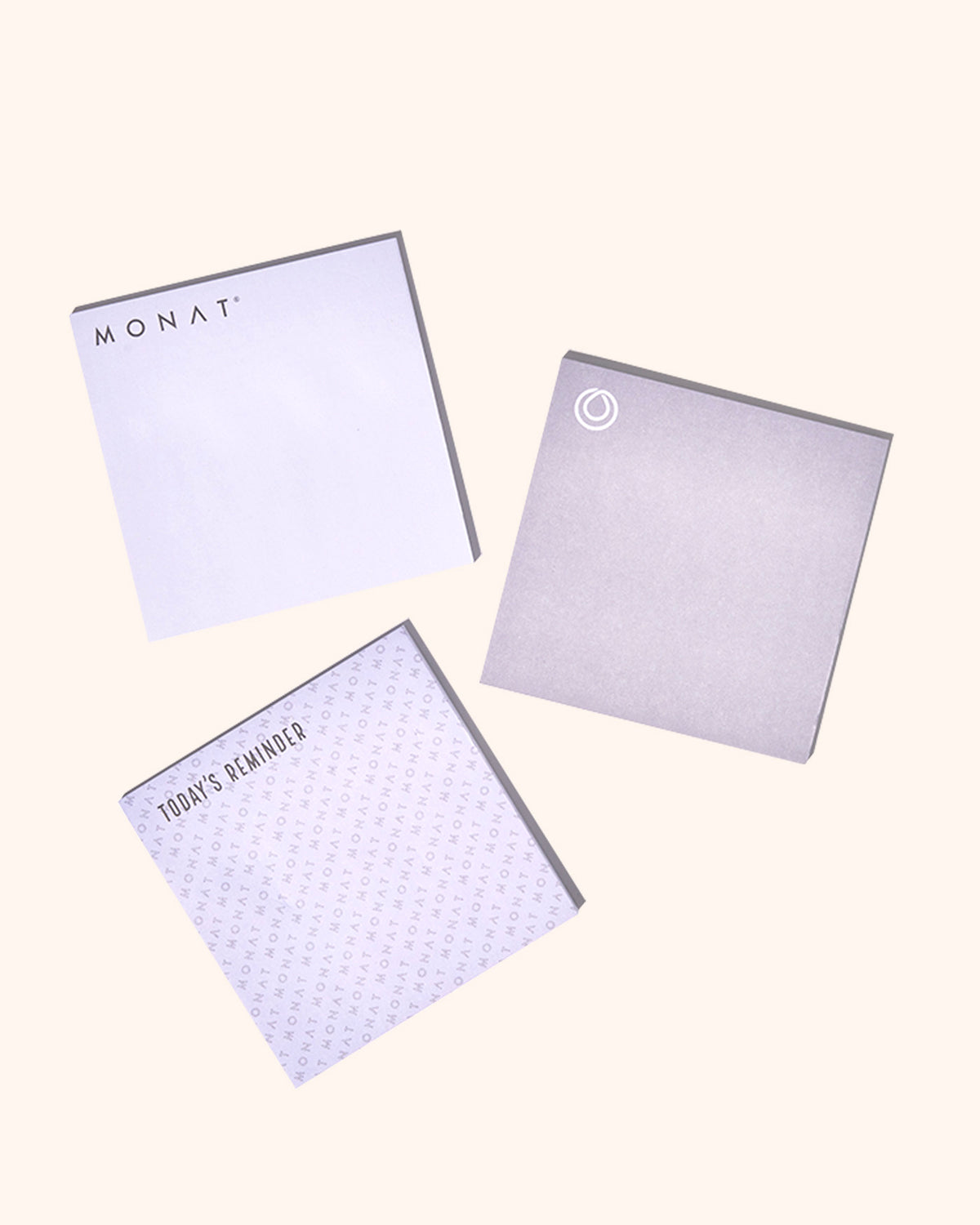 MONAT STICKY NOTES 3-PACK  LOGO POST ITS