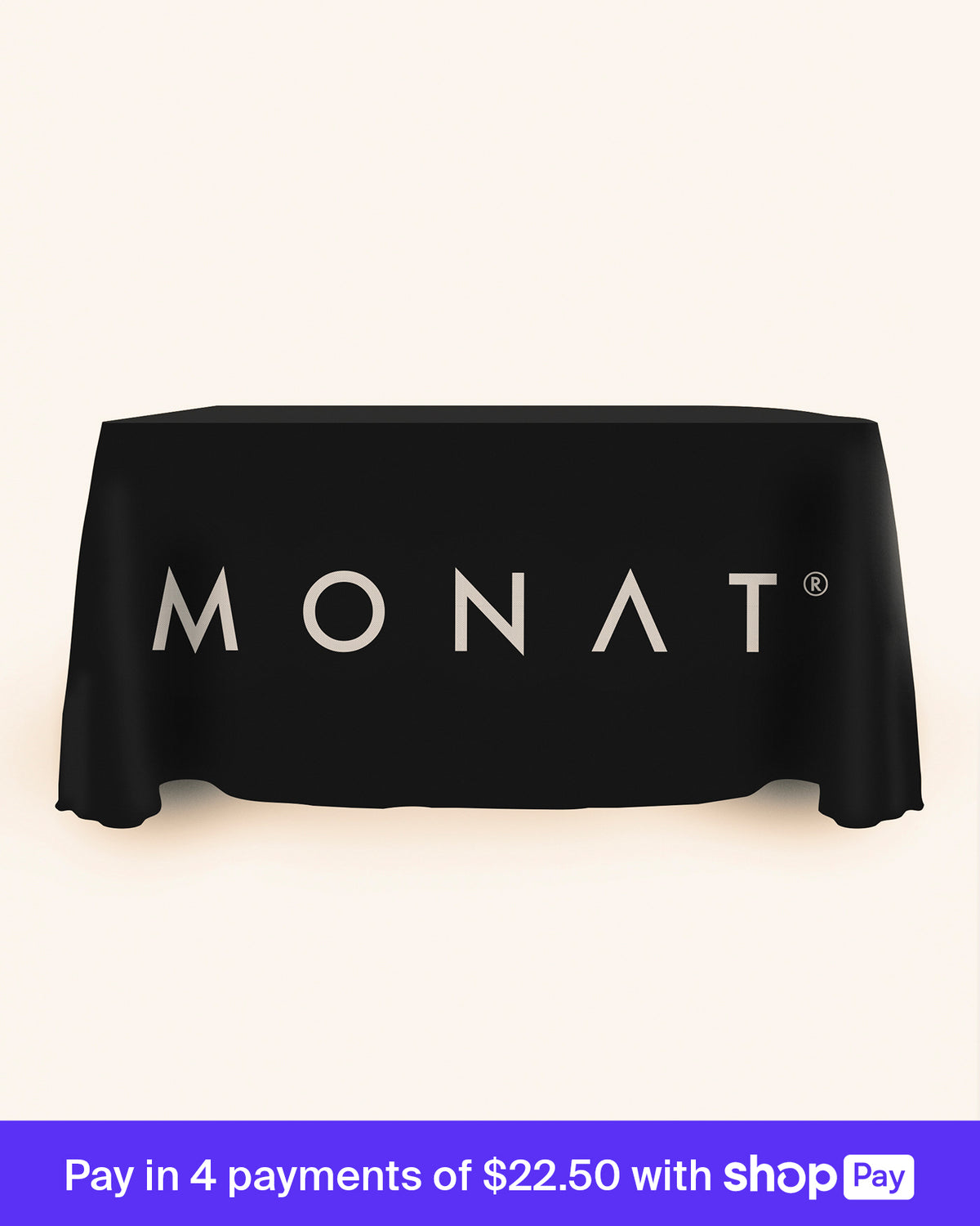 Black MONAT Tablecloth