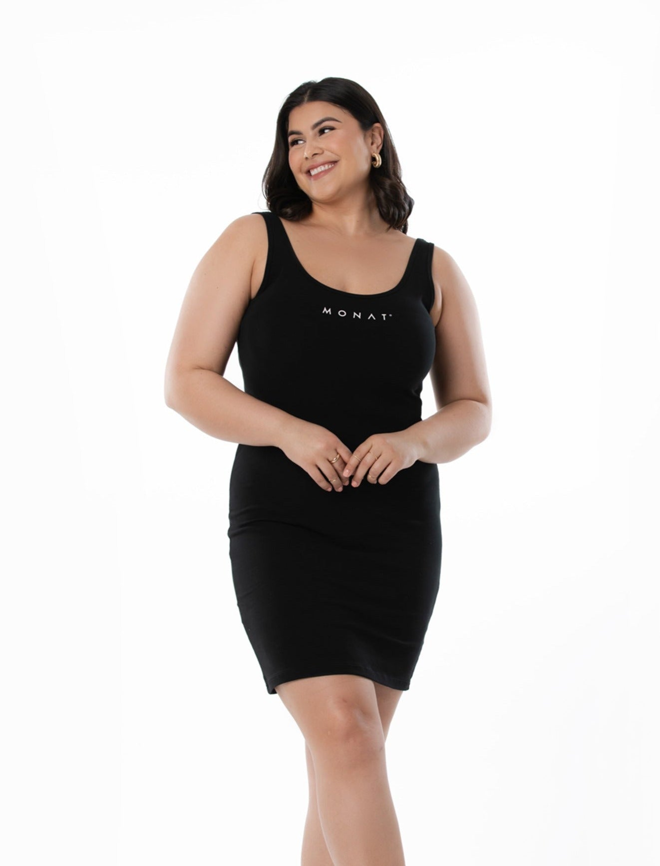 MONAT Black Tank Dress