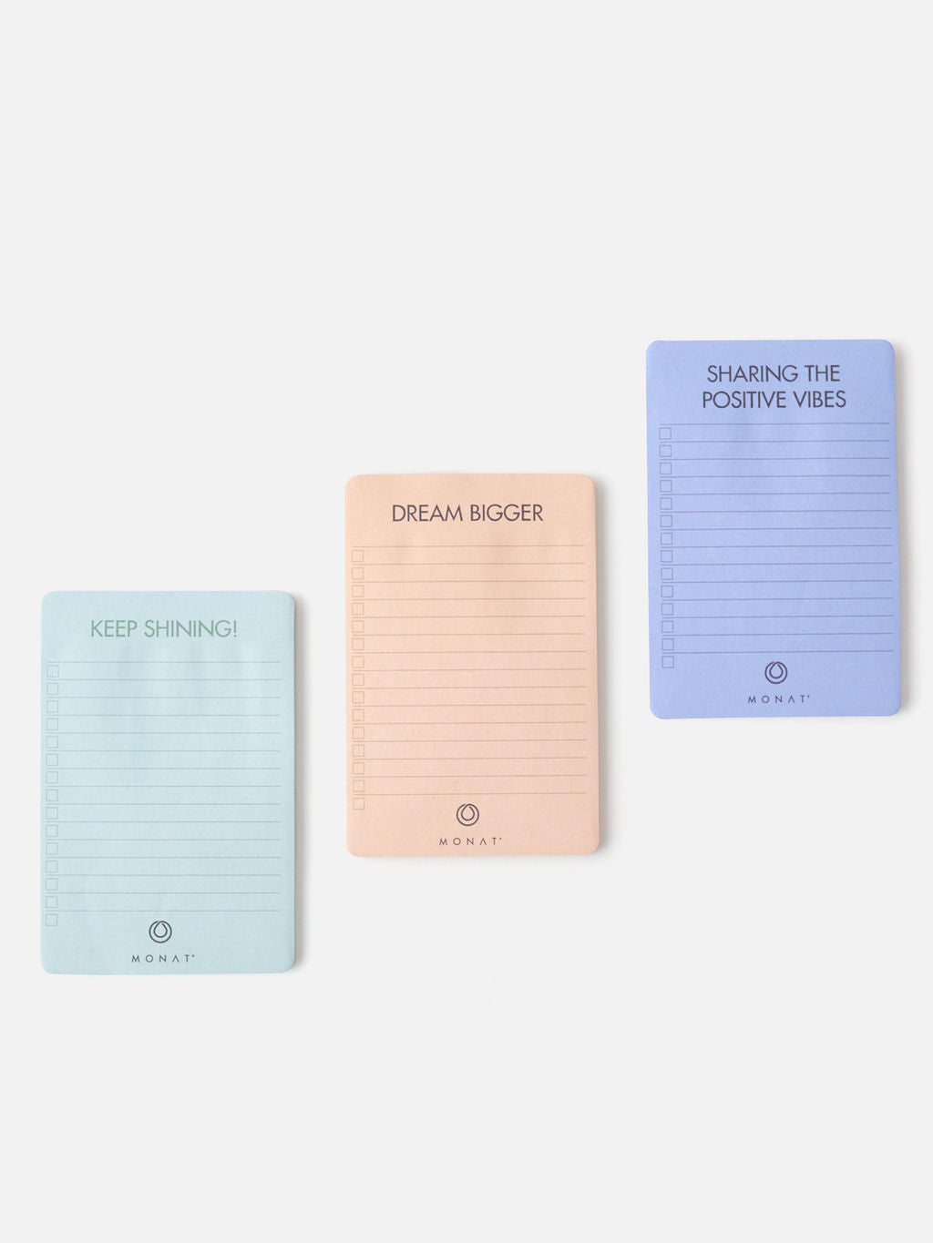 MONAT To Do Notepad 3-pack