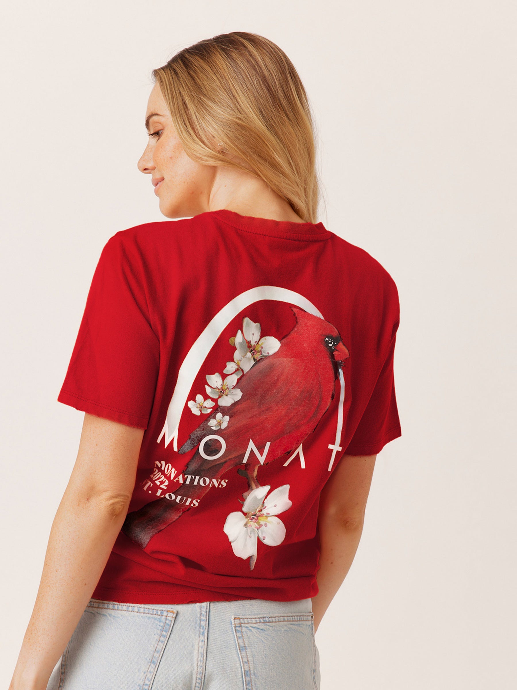 MONAT ELECTRIFY CARDINAL TEE - Main Image